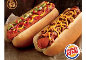 Image result for burger king hot dog